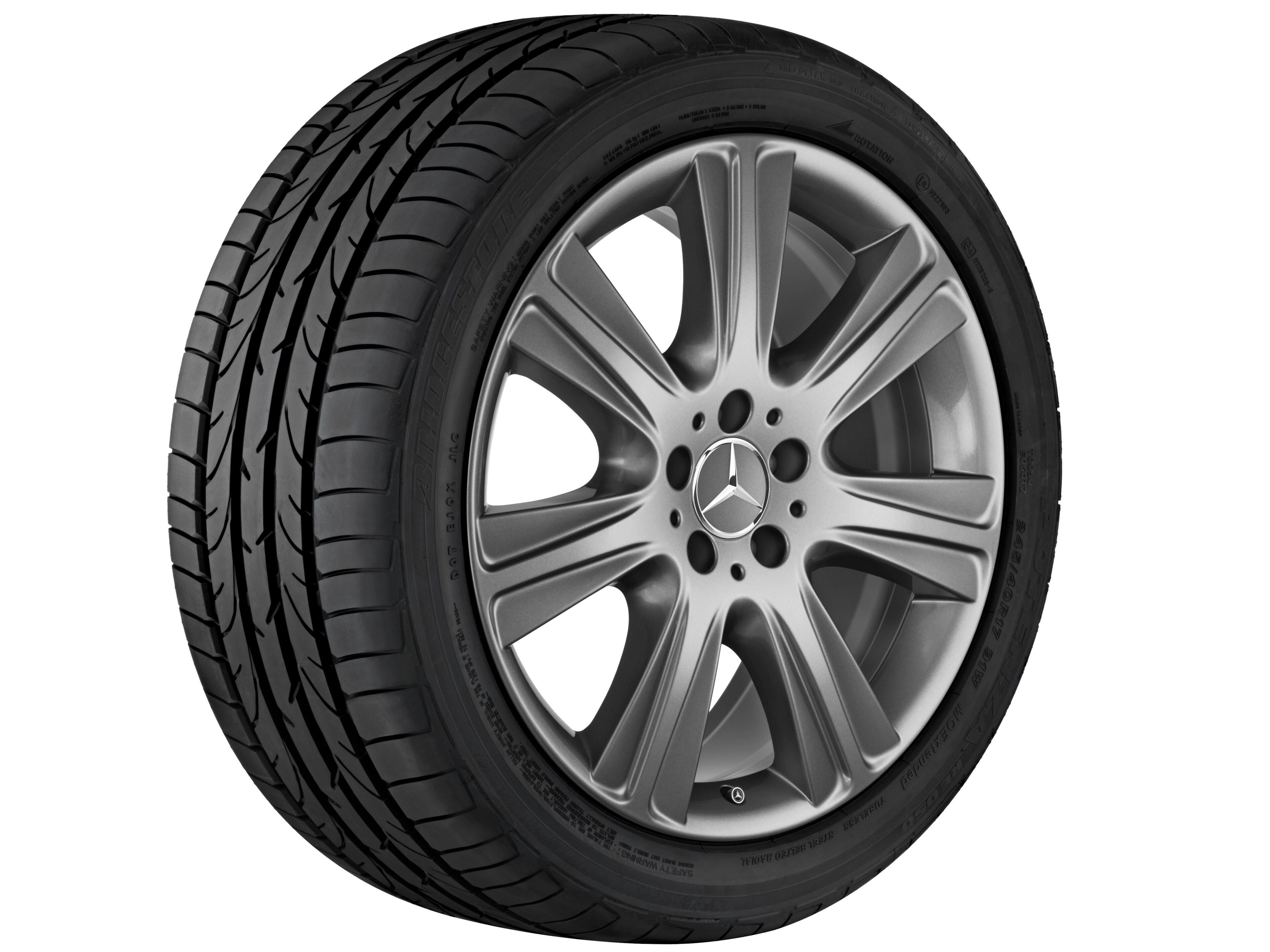 Llanta de 7 radios, 48,3 cm (19 pulgadas) - 9,5 J x 19 ET 43,5, gris Himalaya