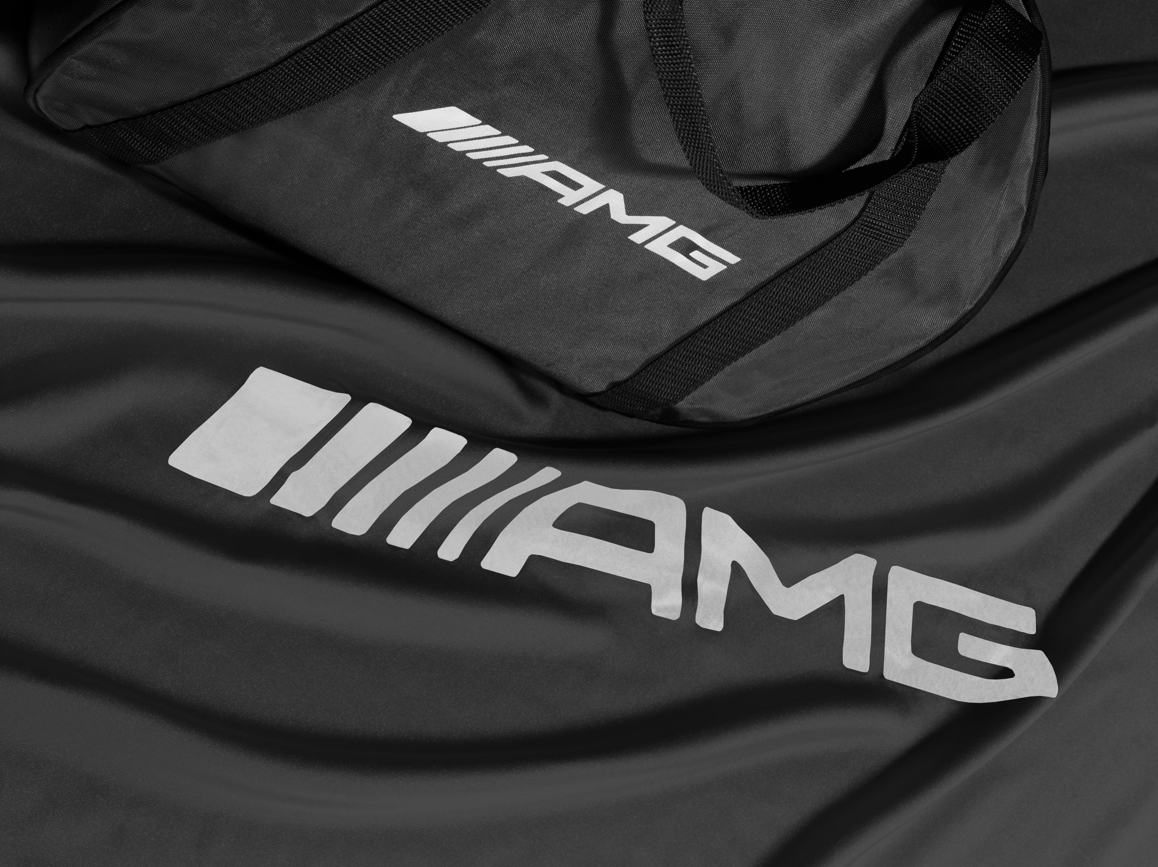 Funda de coche para interior AMG - Poliamida / Poliéster, negro