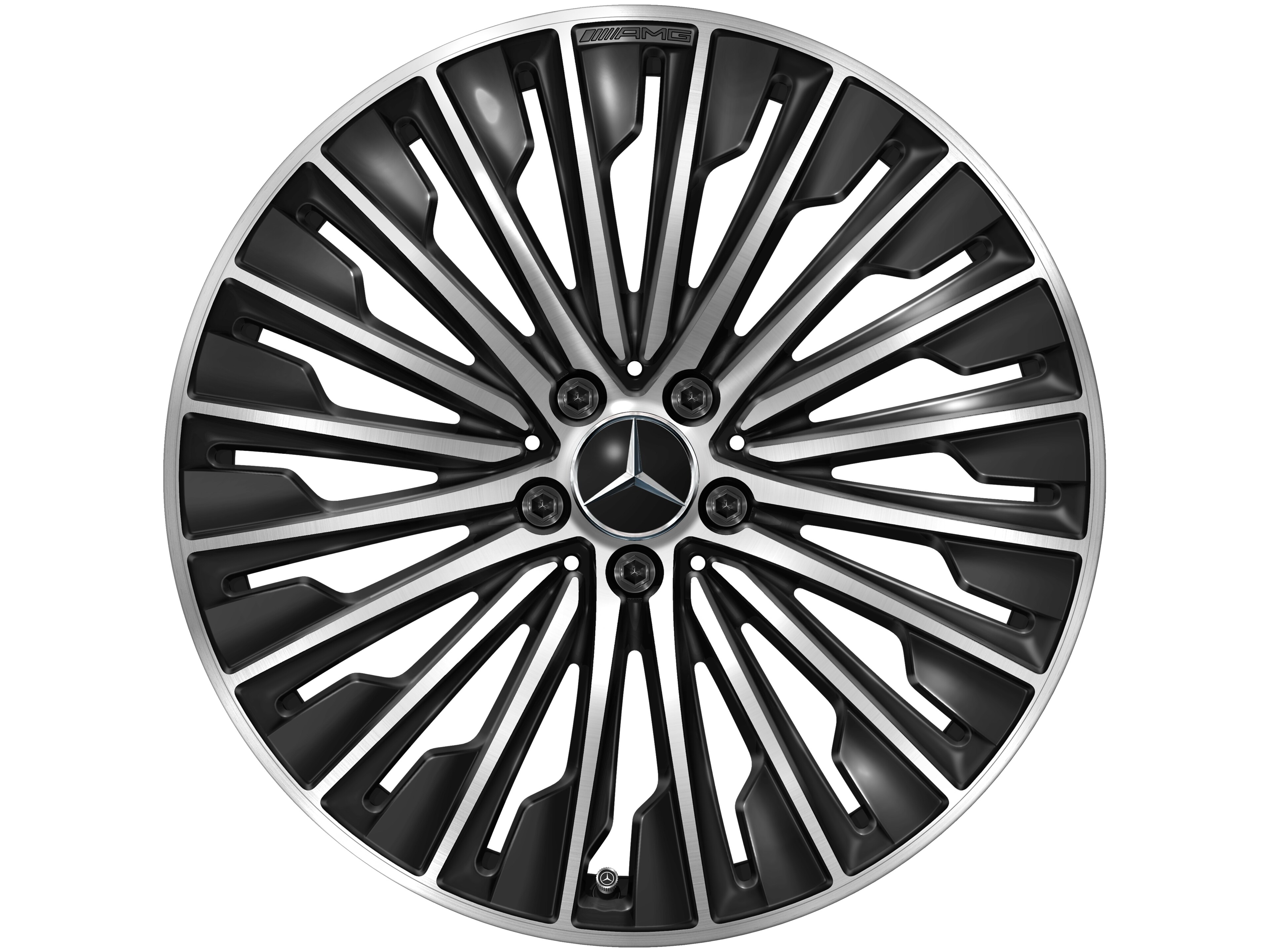 Llanta multirradio AMG, 50,8 cm (20 pulgadas) - 8,5 J x 20 ET 35,5, negro, pulido a alto brillo