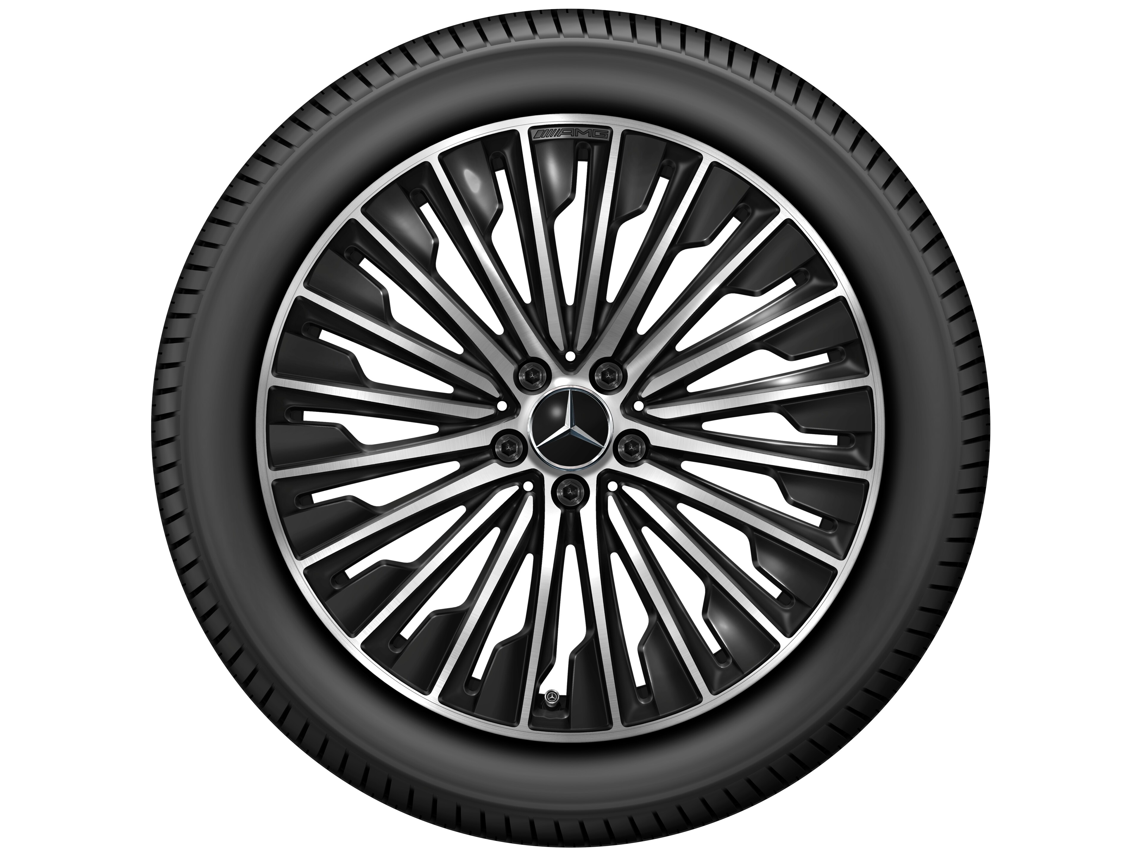 Llanta multirradio AMG, 50,8 cm (20 pulgadas) - 8,5 J x 20 ET 35,5, negro, pulido a alto brillo