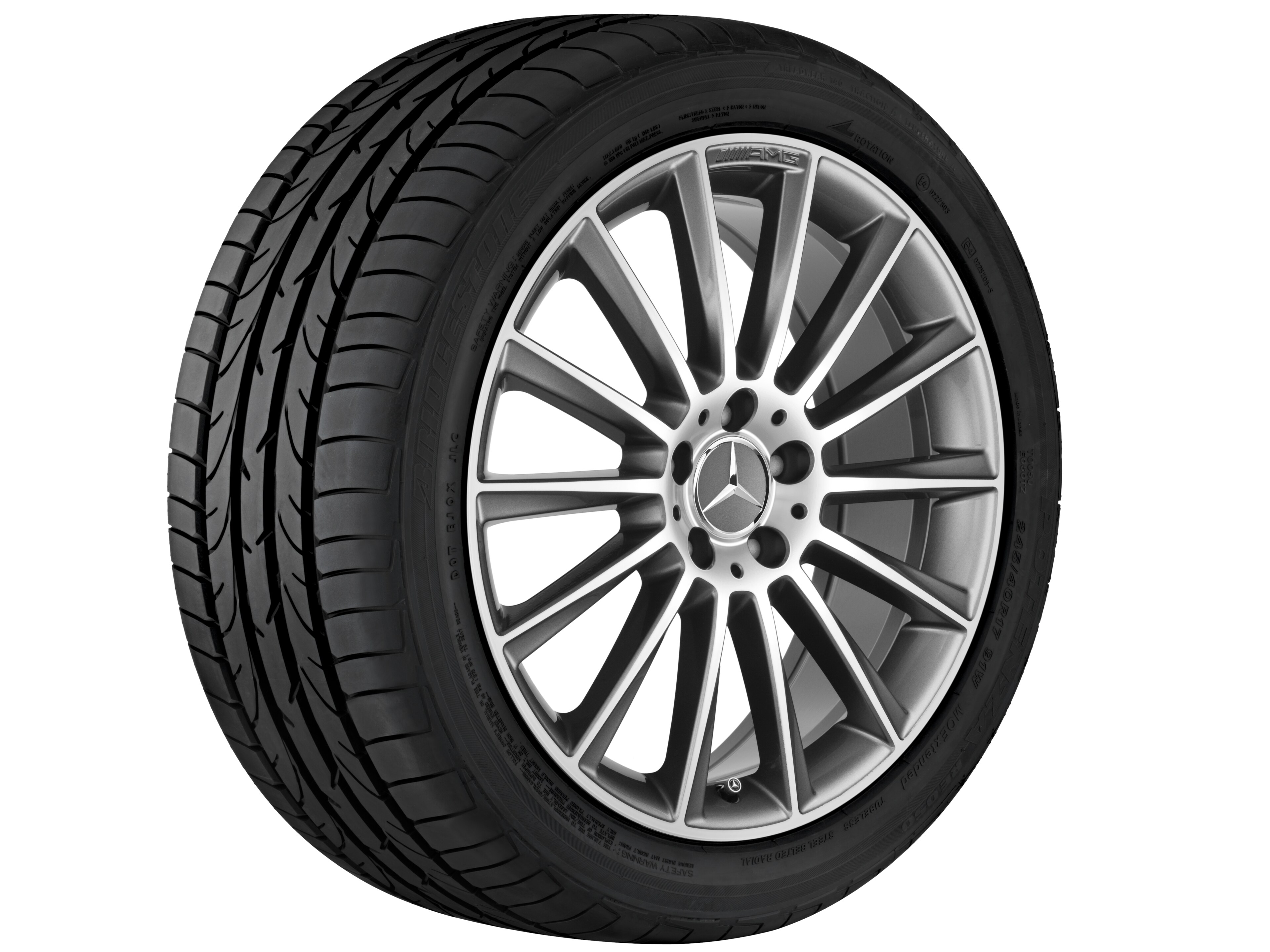 Llanta multirradio AMG, 50,8 cm (20 pulgadas) - 8 J x 20 ET 20, gris titanio, pulido a alto brillo