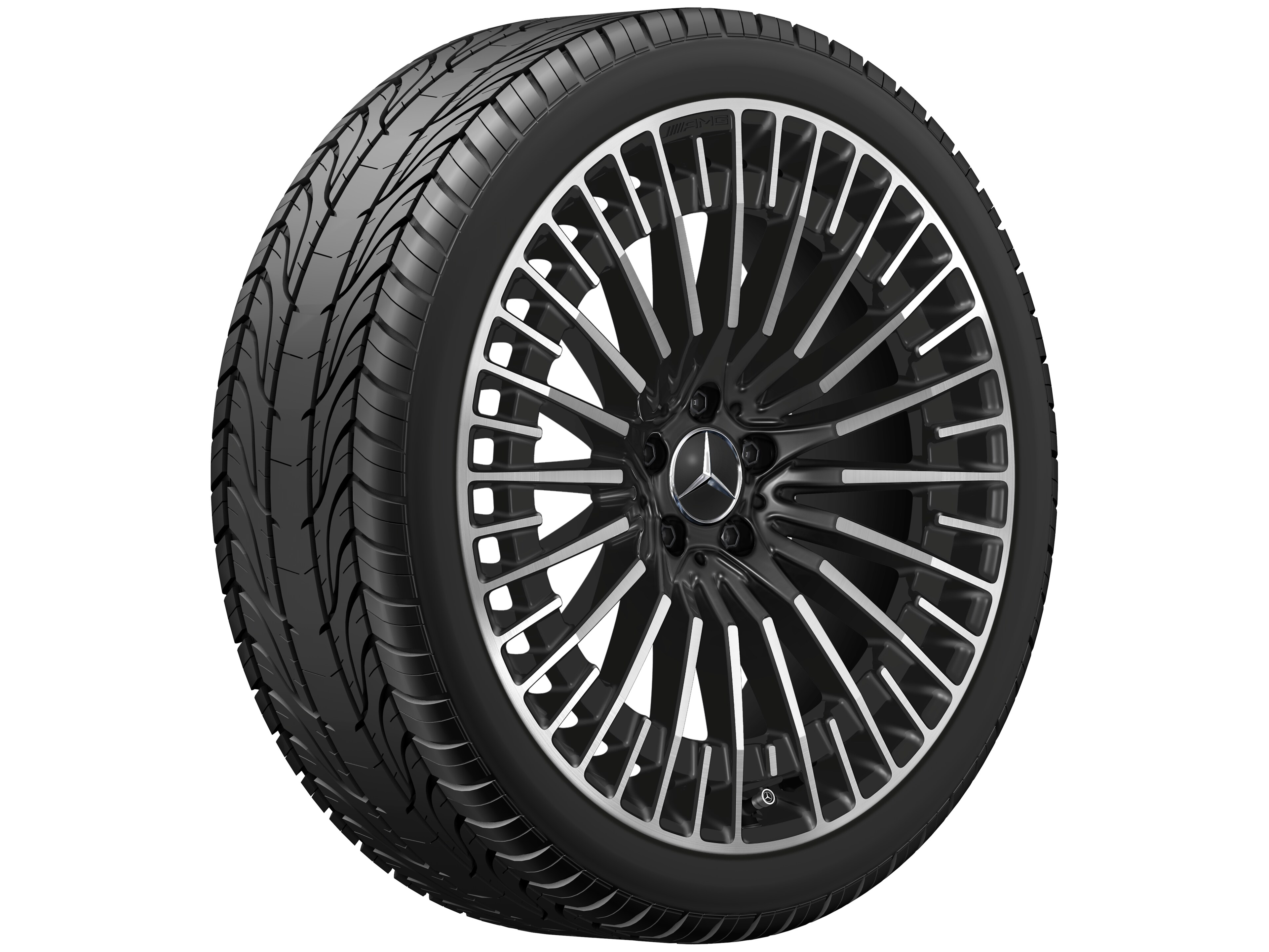 Llanta multirradio AMG, 53,3 cm (21 pulgadas) - 9 J x 21 ET 31, negro, pulido a alto brillo