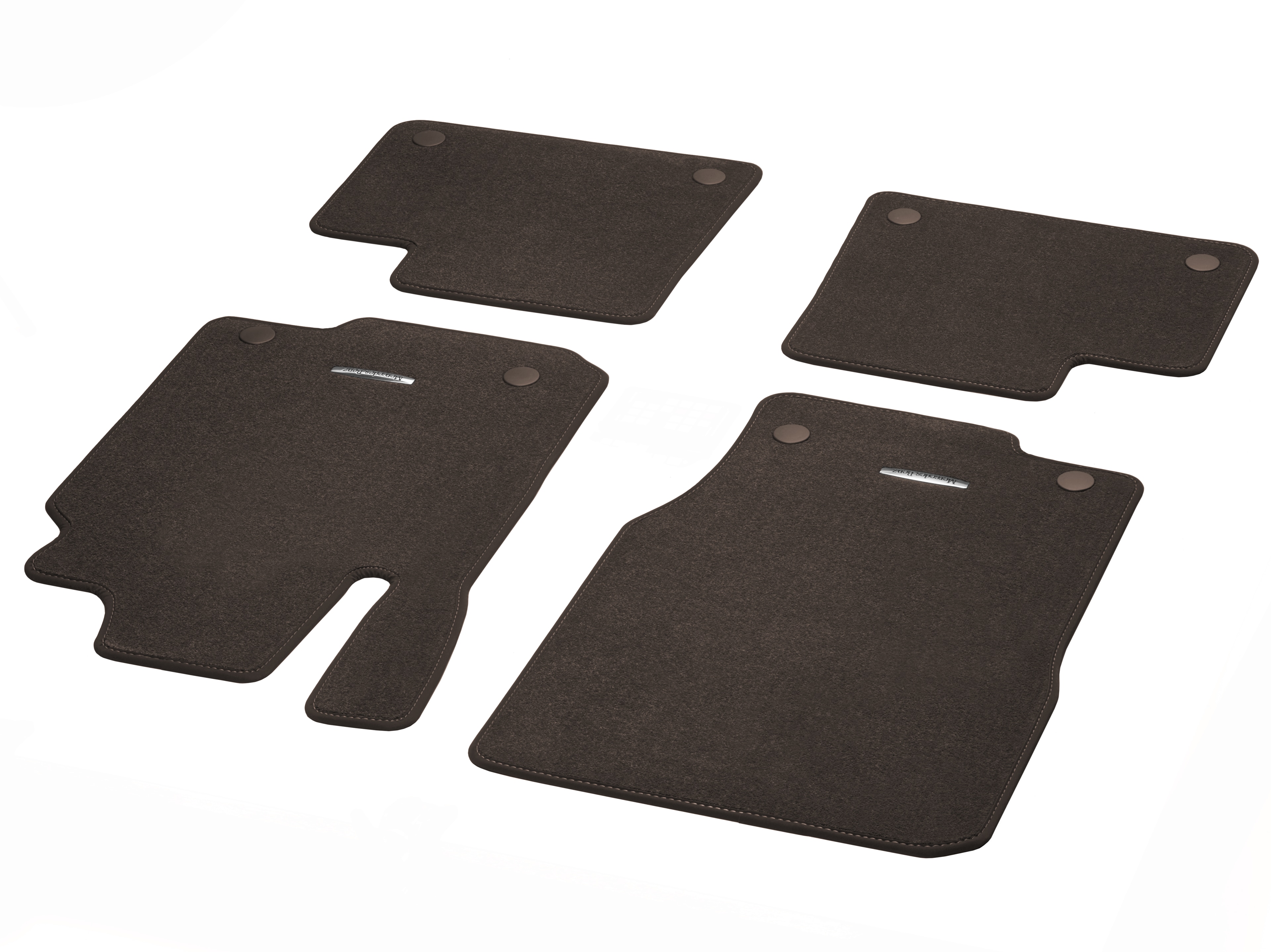 Alfombrillas CLASSIC, Kit, 4 piezas - Dirección a la derecha, marrón moca