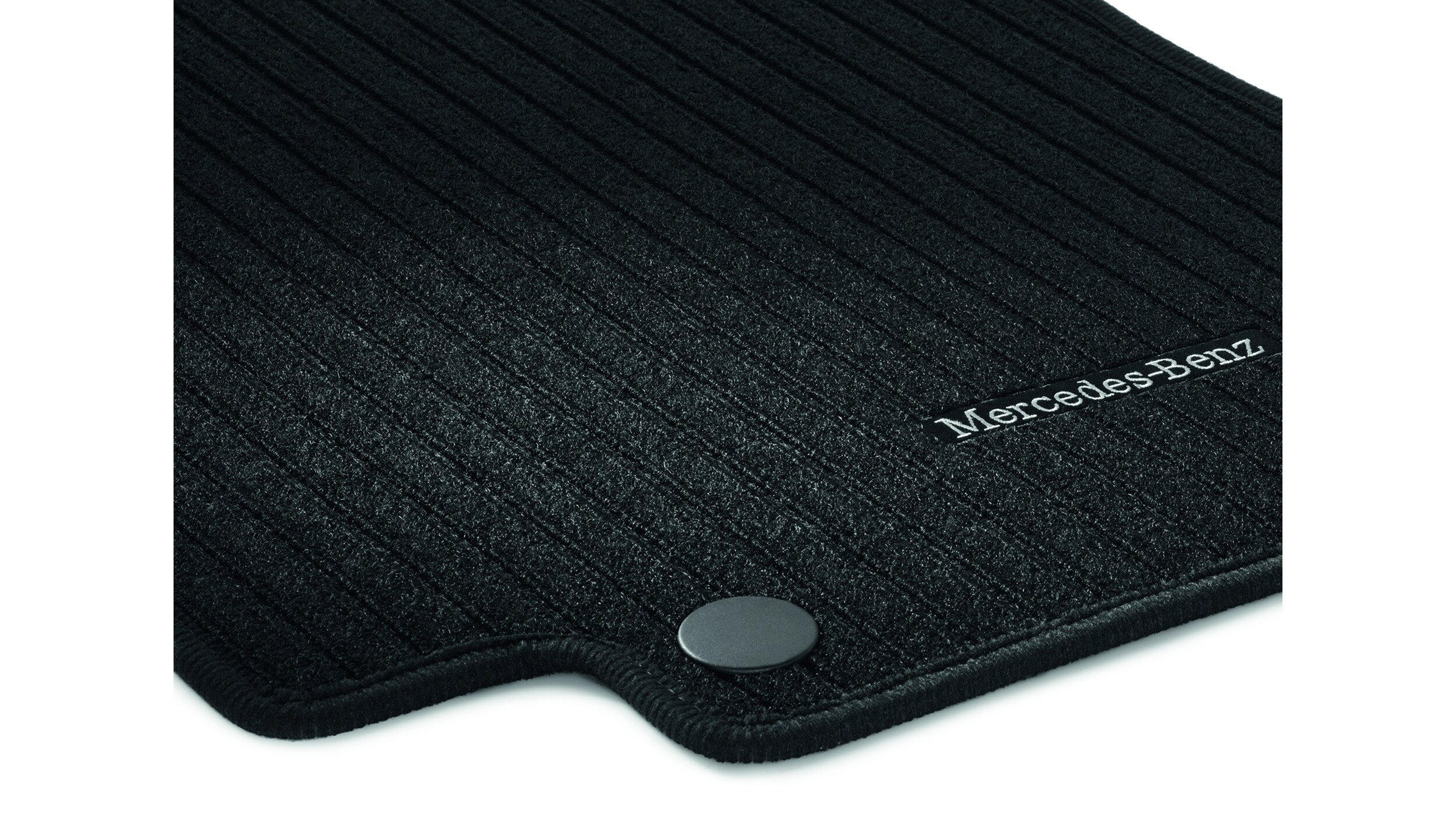 Alfombrillas de reps CLASSIC, Alfombrilla para conductor/del acompañante, 2 piezas - Dirección a la izquierda, negro