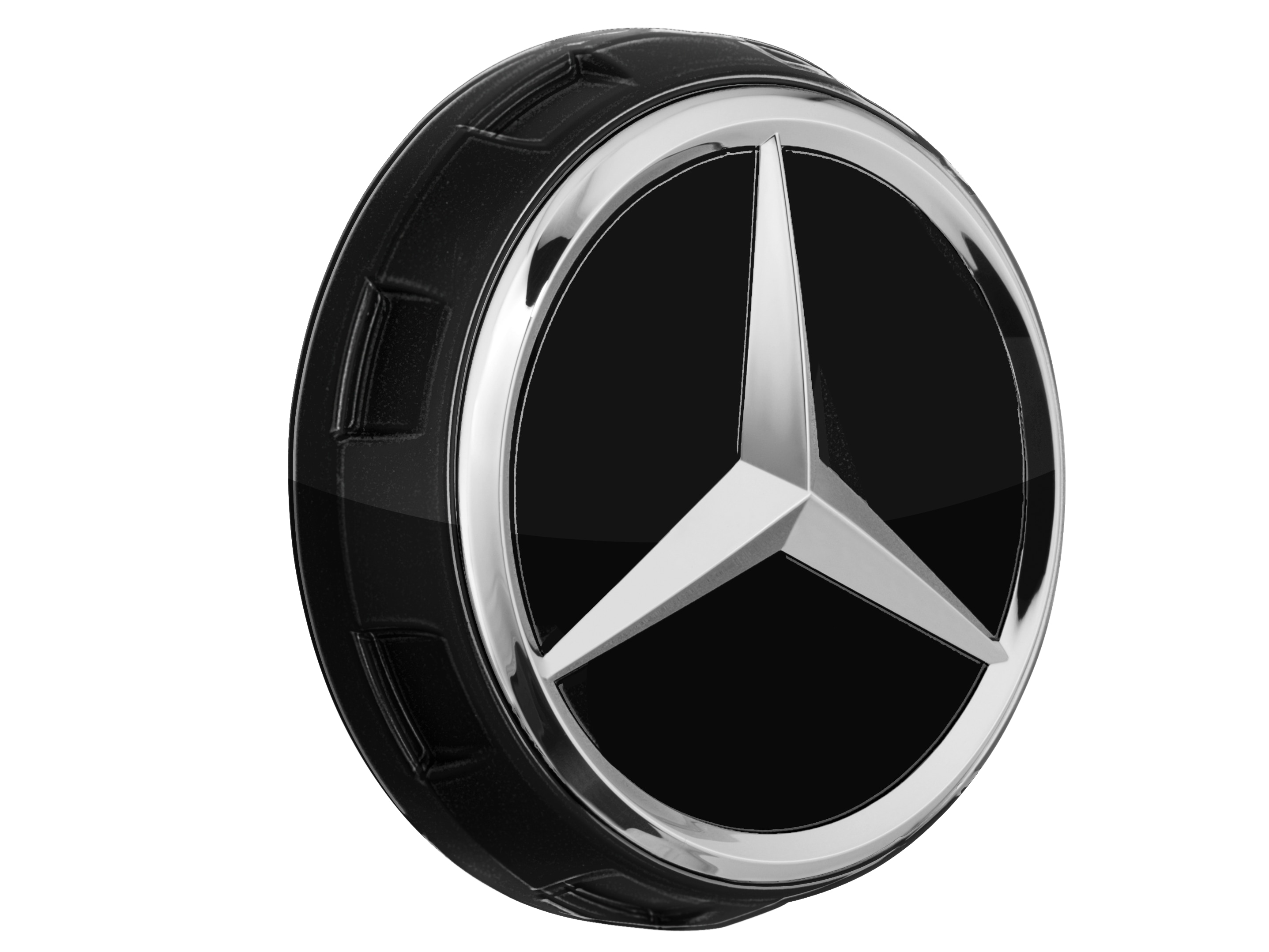 Tapacubos AMG, en diseño de tuerca central de rueda, Para un orificio de centrado con un diámetro de 71,8 mm - negro