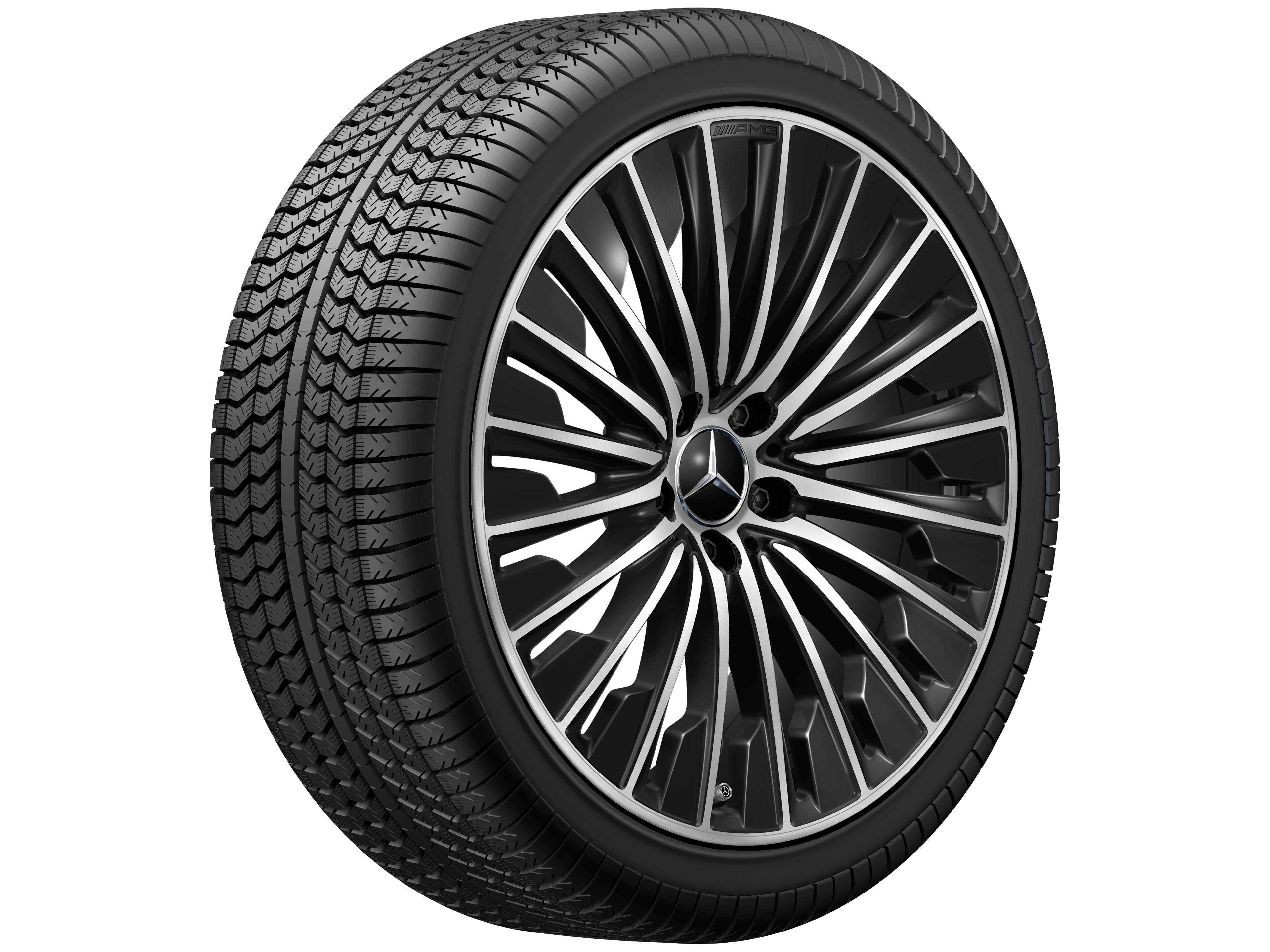 Llanta multirradio AMG, 50,8 cm (20 pulgadas) - 8,5 J x 20 ET 35,5, negro, pulido a alto brillo