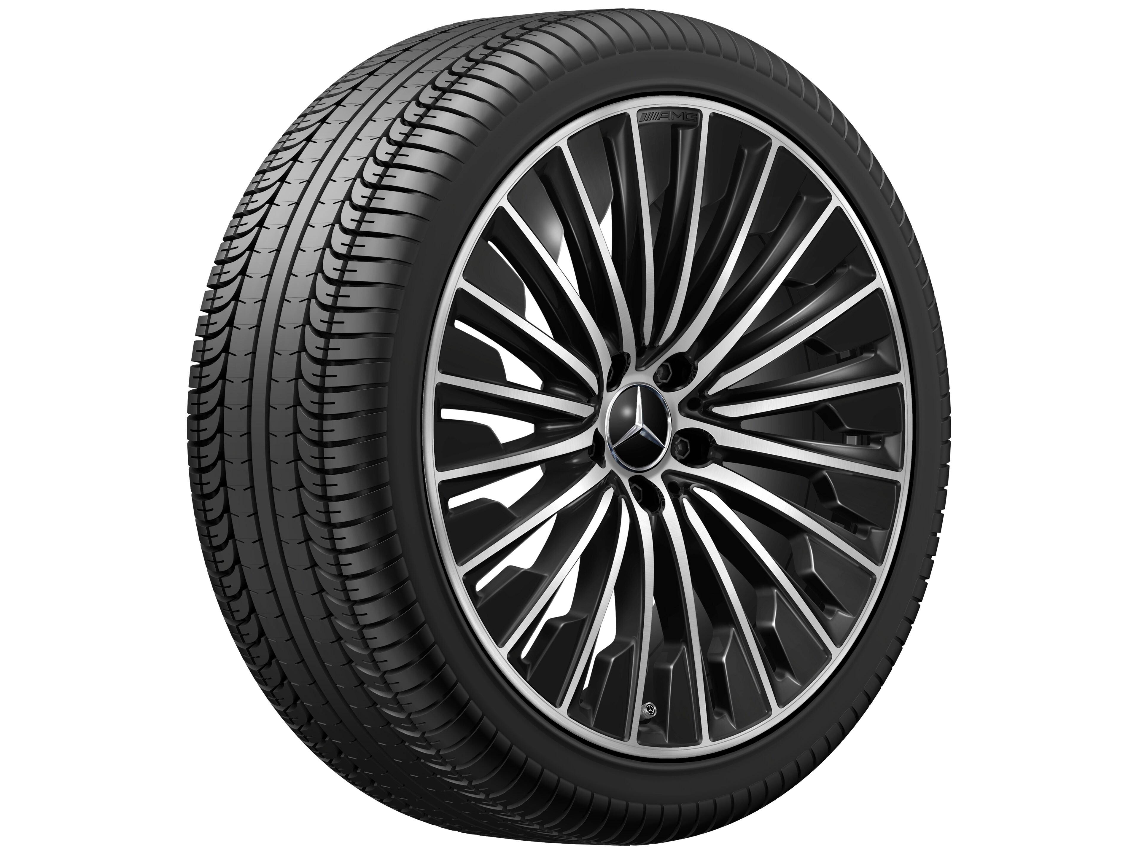 Llanta multirradio AMG, 50,8 cm (20 pulgadas) - 8,5 J x 20 ET 35,5, negro, pulido a alto brillo