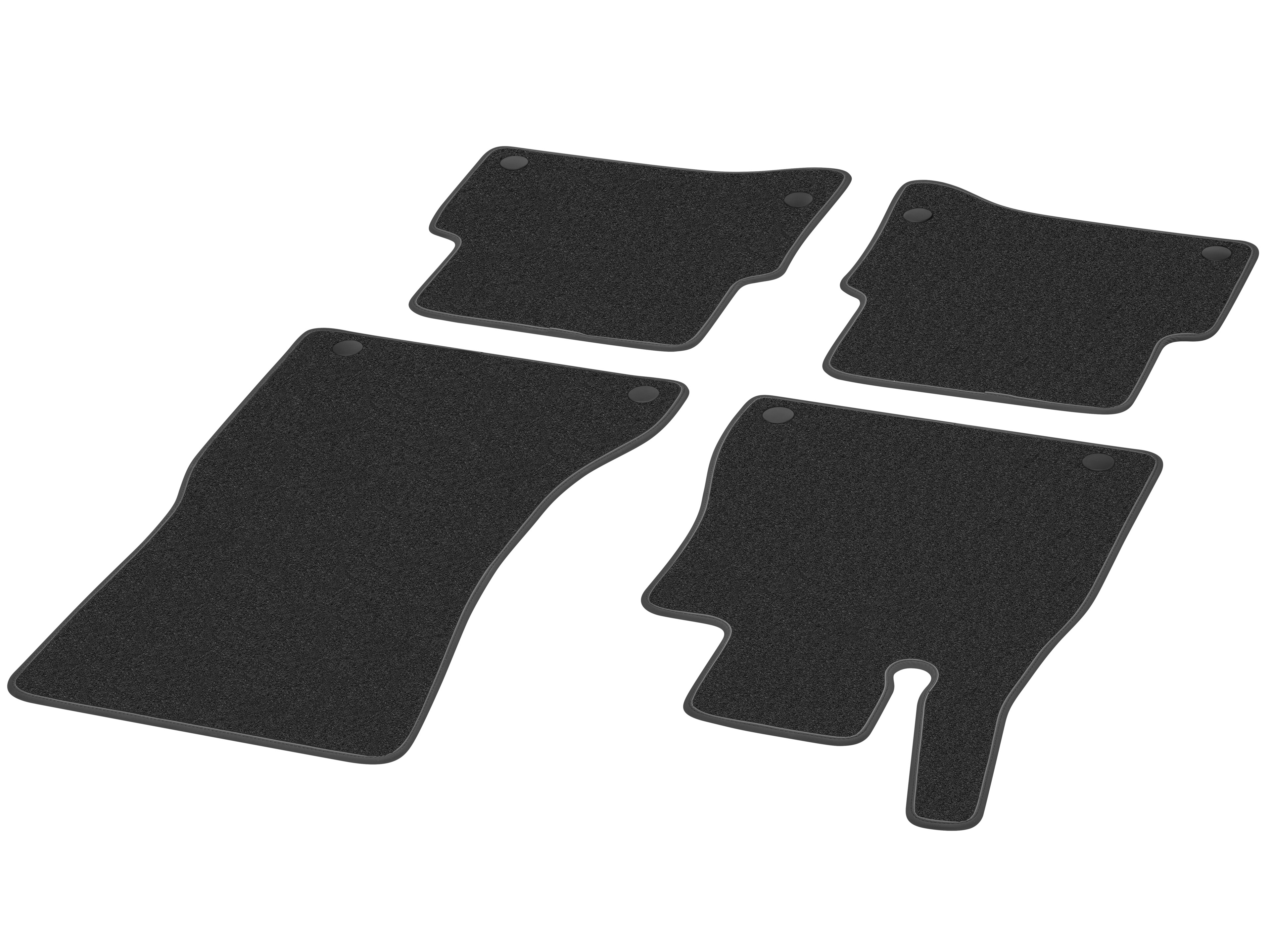 Alfombrillas Kit, 4 piezas, Paquete exclusivo P34 - Dirección a la izquierda, negro / gris plata