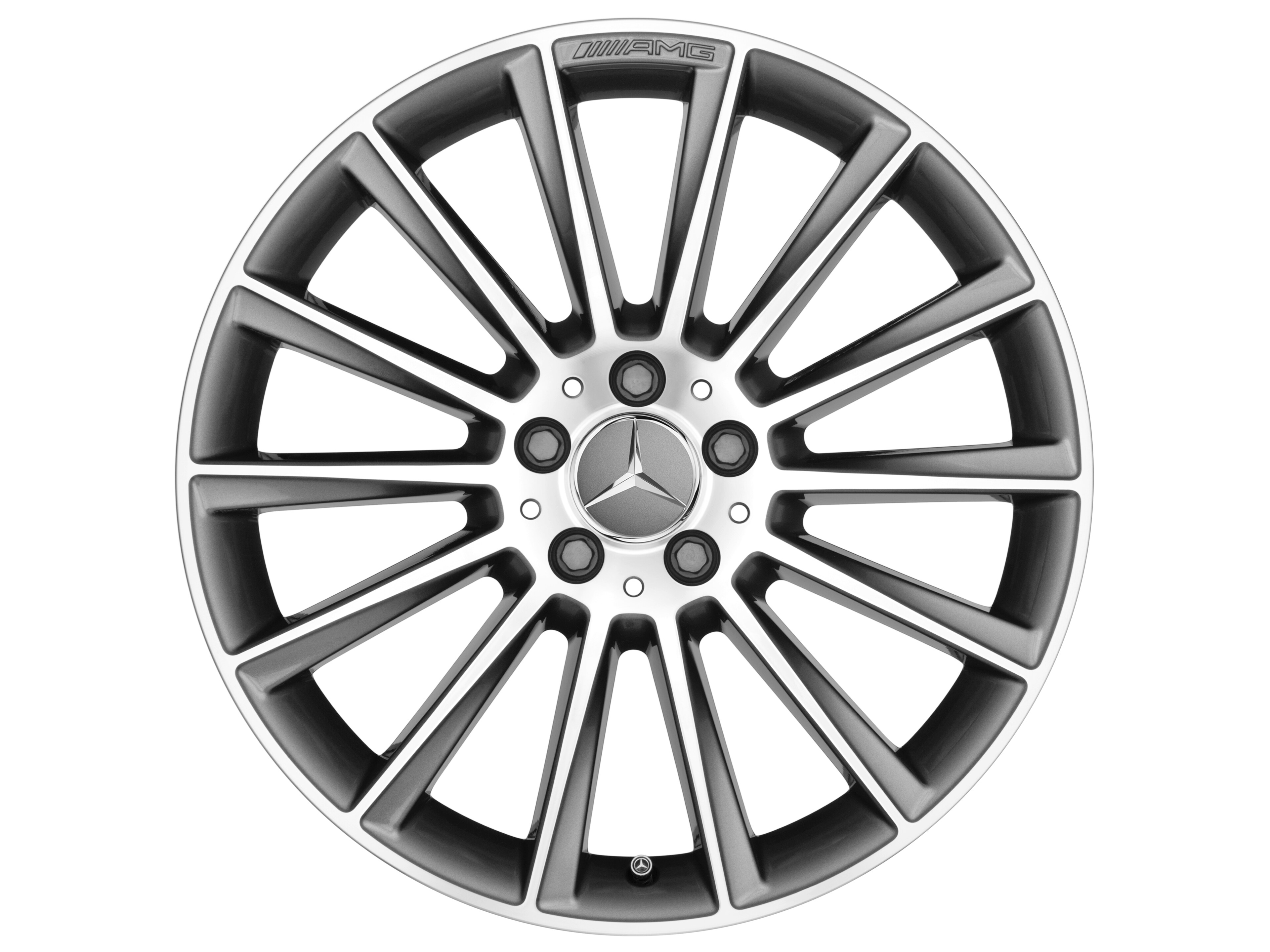 Llanta multirradio AMG, 50,8 cm (20 pulgadas) - 8 J x 20 ET 20, gris titanio, pulido a alto brillo