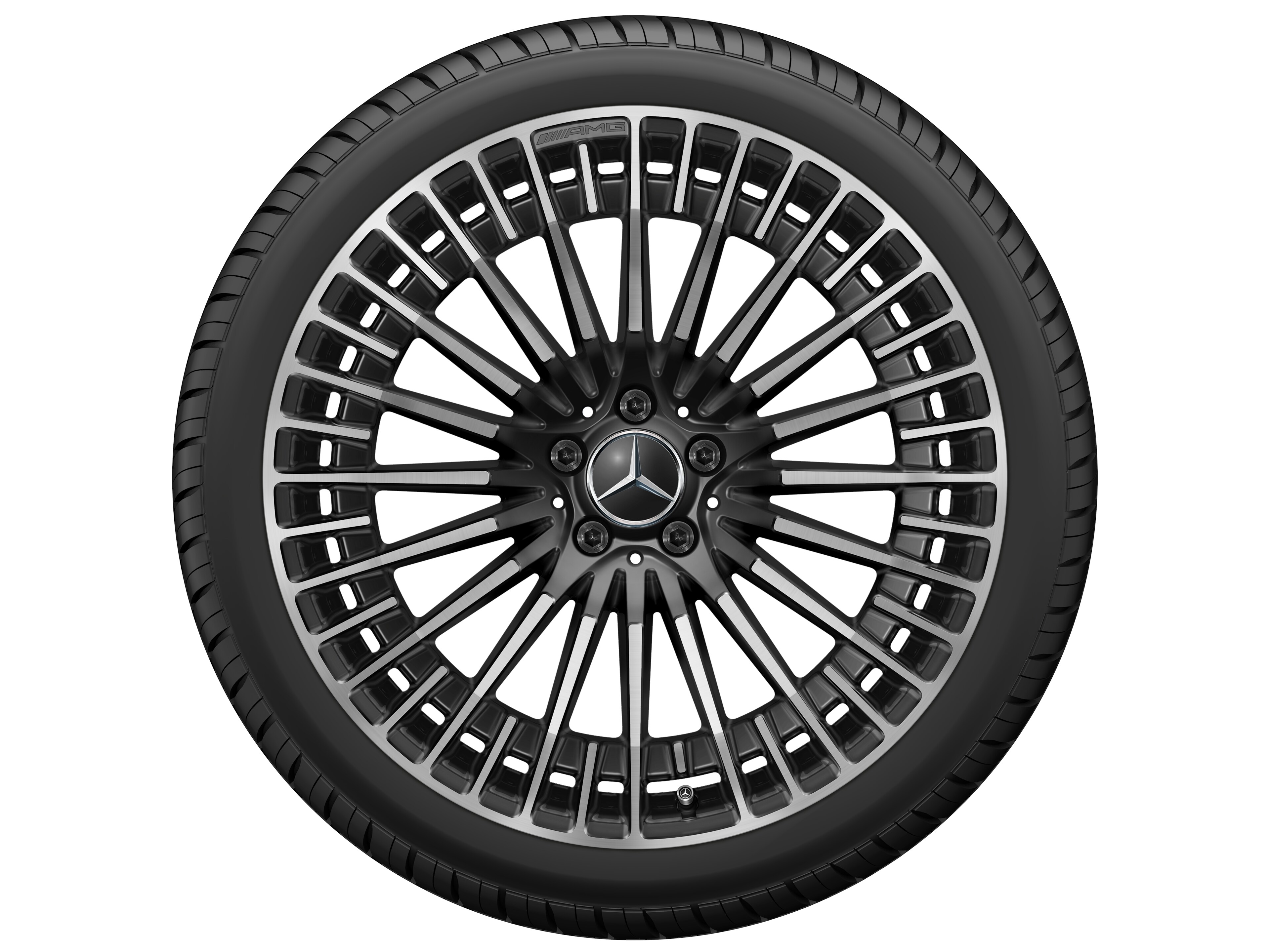 Llanta multirradio AMG, 53,3 cm (21 pulgadas) - 9 J x 21 ET 31, negro, pulido a alto brillo