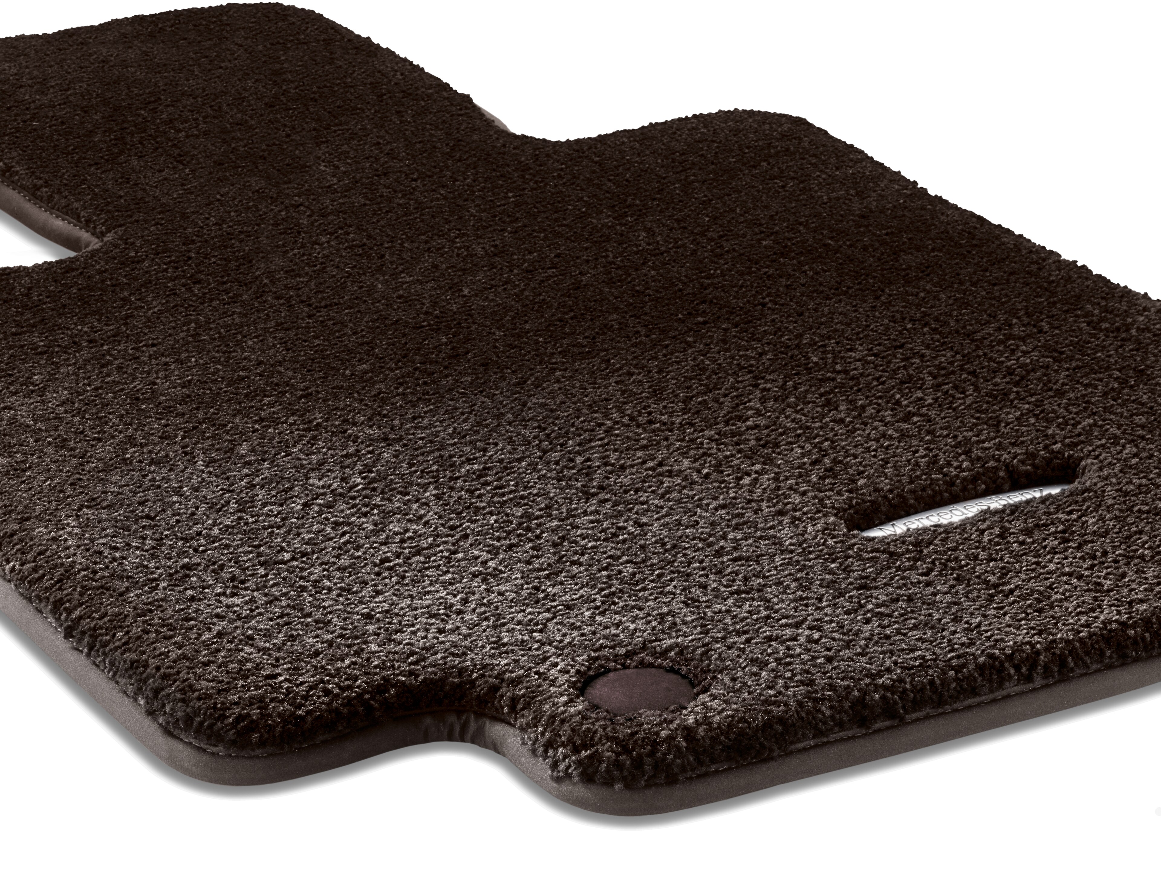 Alfombrillas EXCLUSIV, Alfombrilla para conductor/del acompañante, 2 piezas - Dirección a la izquierda, marrón espresso