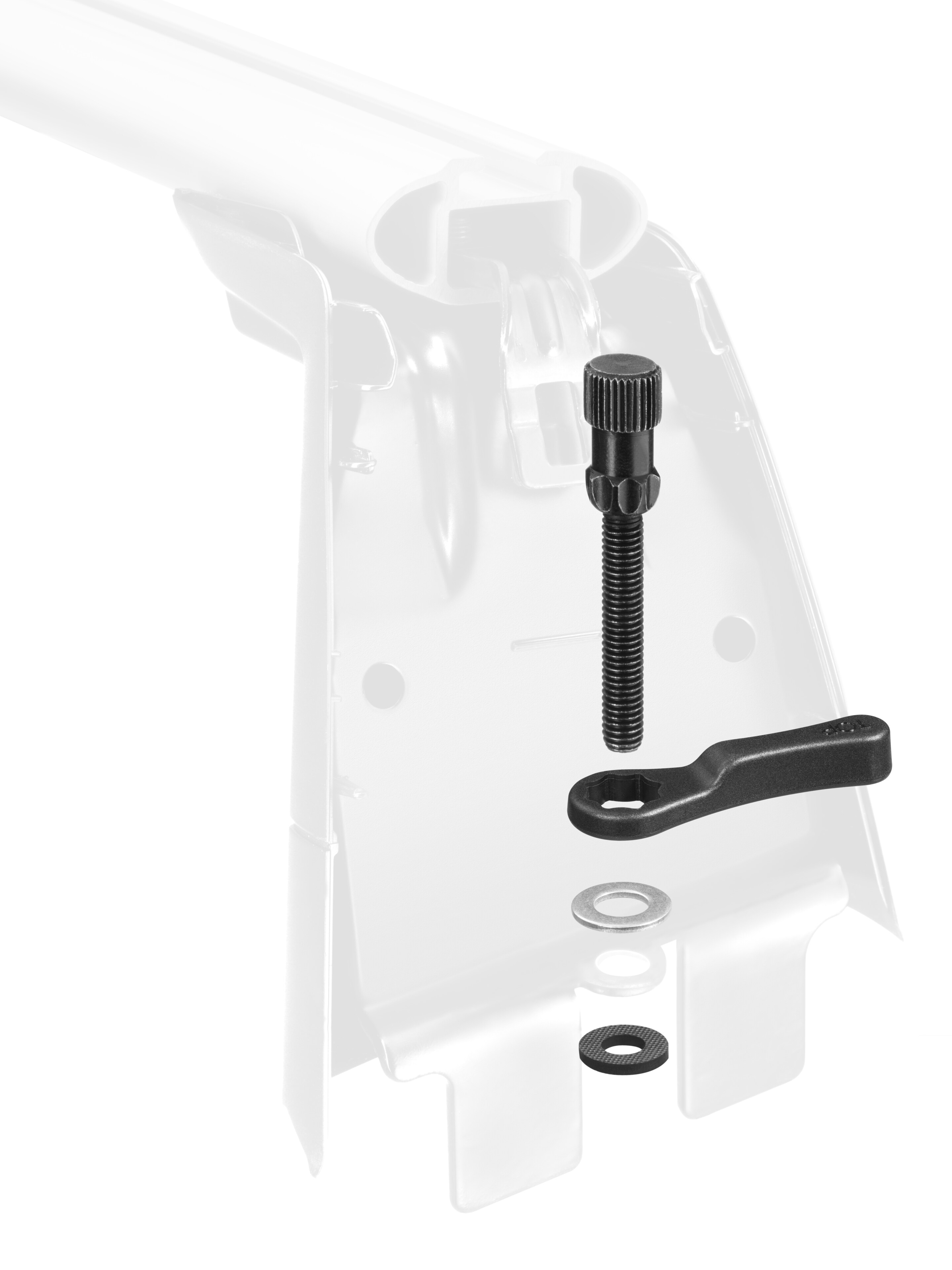 Piezas de fijación del soporte de base, Alustyle/New Alustyle - Acero / Plástico, negro / plata